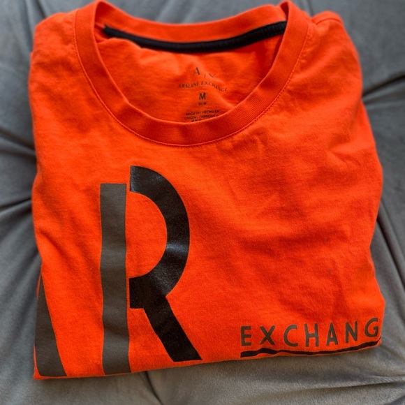 ARMANI EXCHANGE OLIVE DRAB SLIM LOGO TEE - Picture 5 of 5